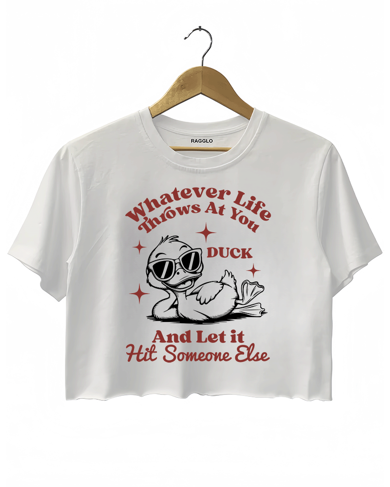 Whatever Life Throws Crop Top