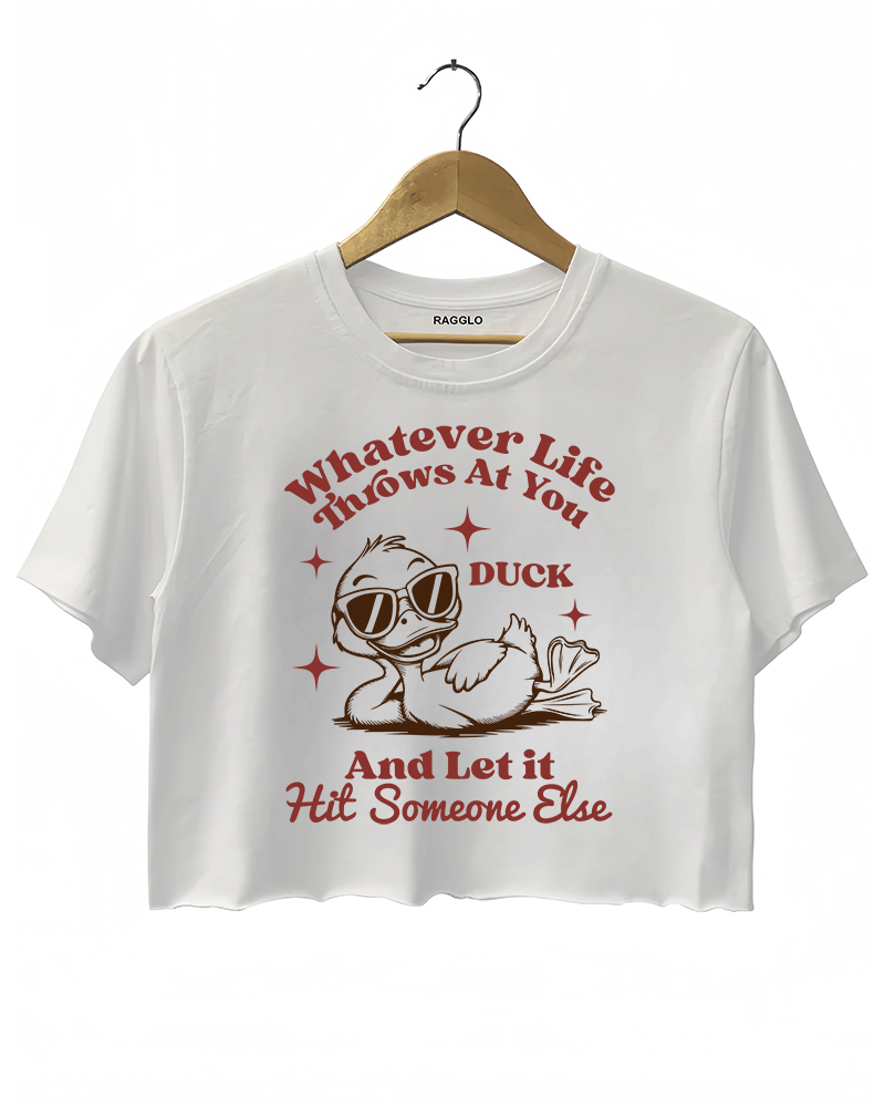 Whatever Life Throws Crop Top