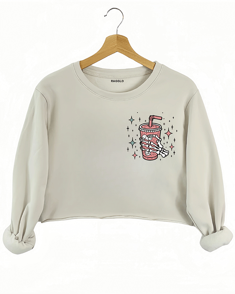Even My Anxiety Has Anxiety Crop Sweatshirt