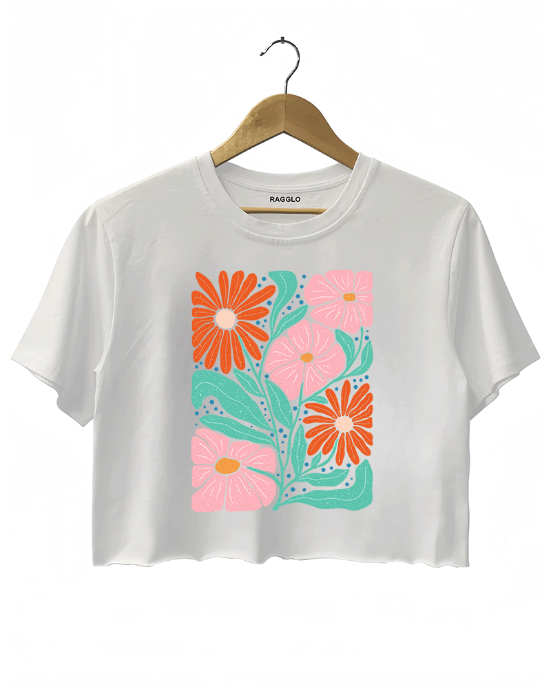 Starry Night Bloom Crop Top
