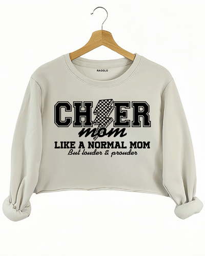 Cheer Mom Crop Sweatshirt