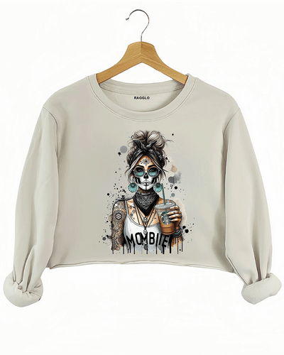 Mombile Girl Crop Sweatshirt