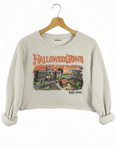 Halloween Town Est 1998 Crop Sweatshirt