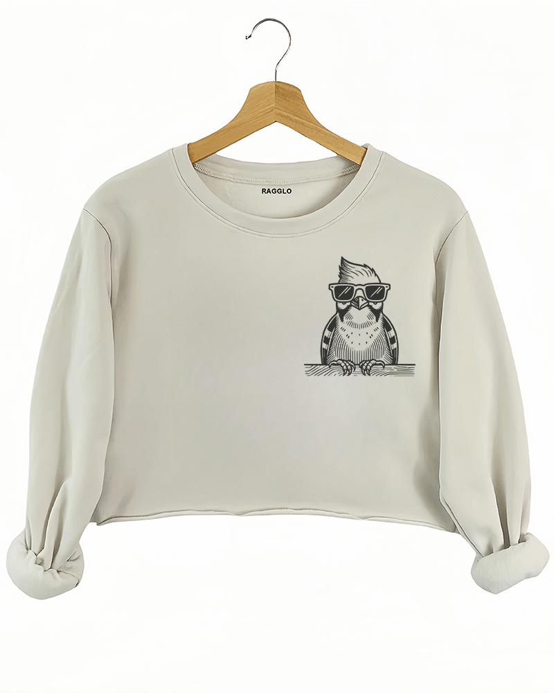 Lil Pecker Club Crop Sweatshirt