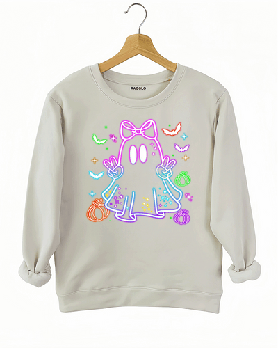 Halloween Ghost Neon Sweatshirt