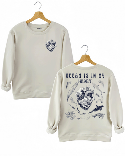 Ocean is in My Heart Sweatshirt