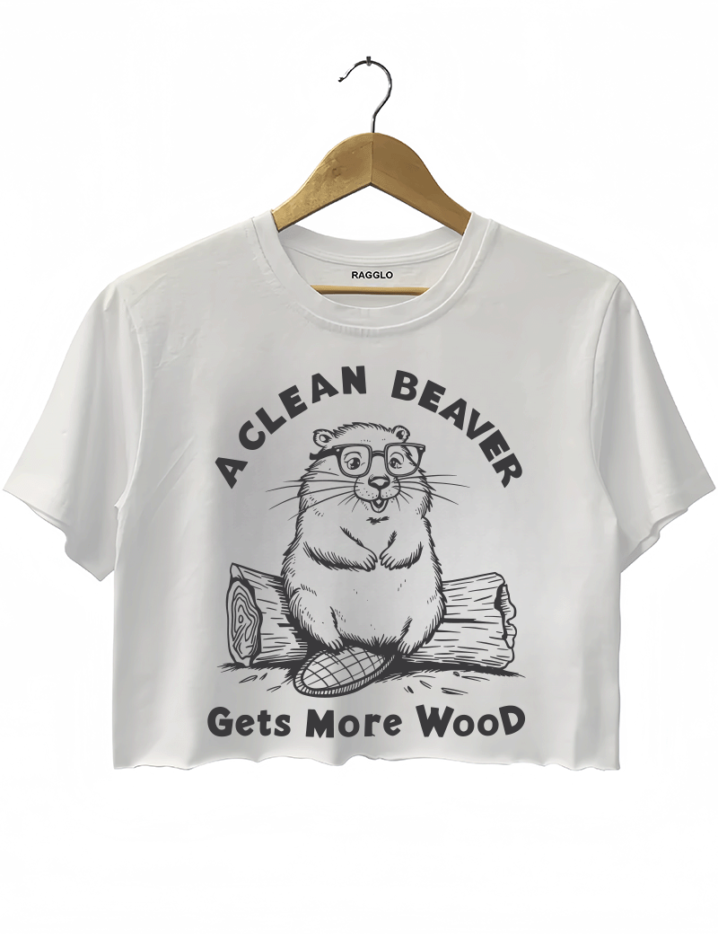 A Clean Beaver Gets More Wood Crop Top