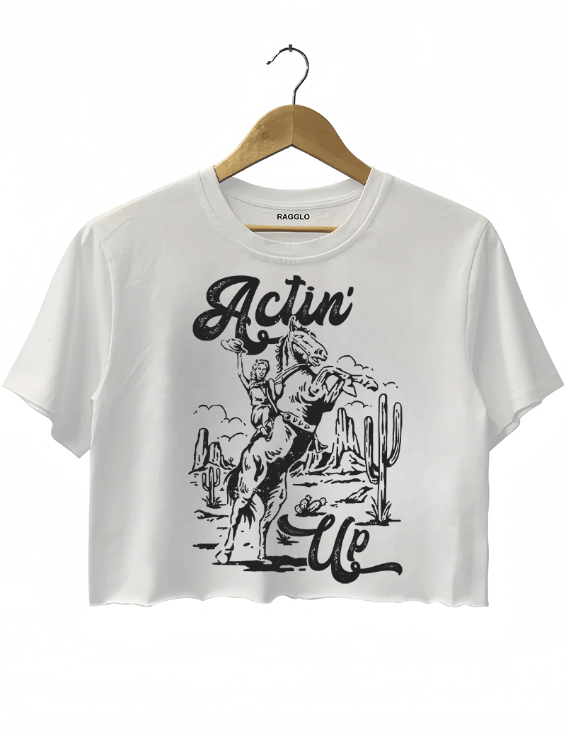 Actin Cowgirl Crop Top