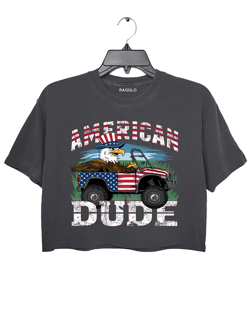 American Dude Crop Top