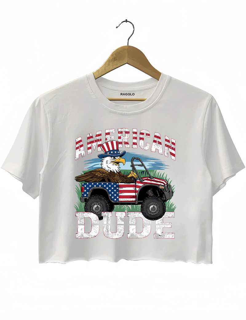 American Dude Crop Top