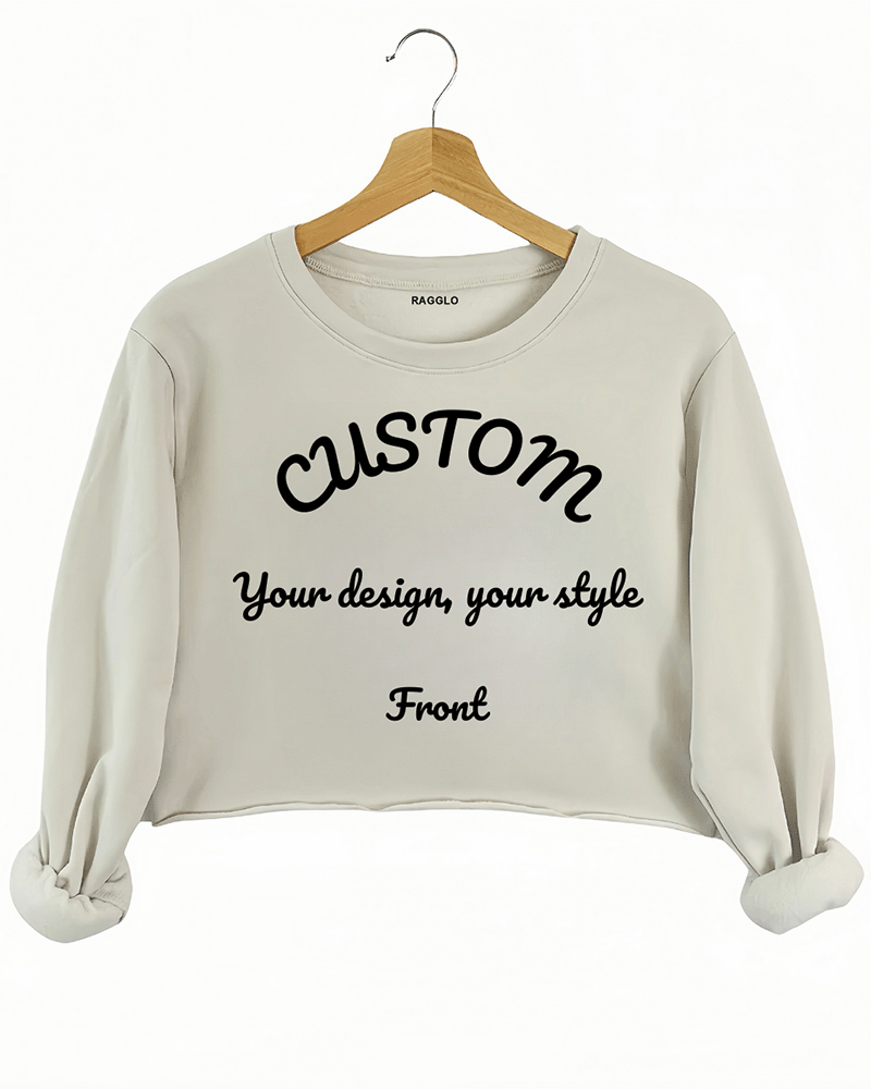 Design Your Own Fashion Crop Sweatshirt