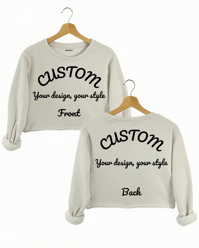 Design Your Own Fashion Crop Sweatshirt