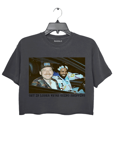 Get in Loser We're Going Shopping Crop Top