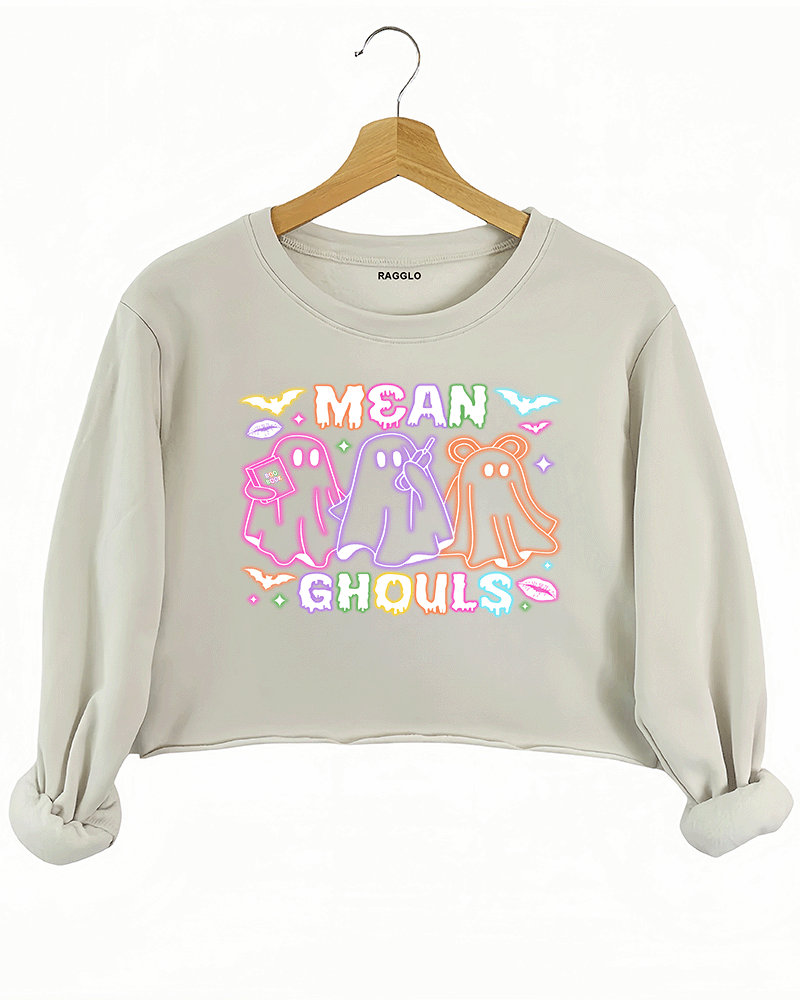 Mean Ghouls Crop Sweatshirt