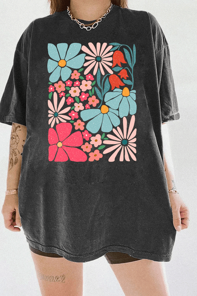 Prismatic Floral Tide Tee