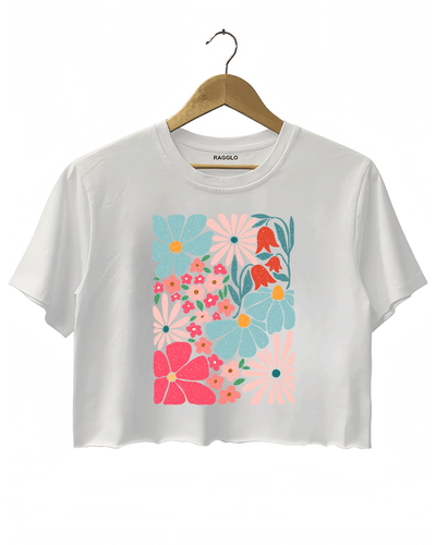 Prismatic Floral Tide Crop Top