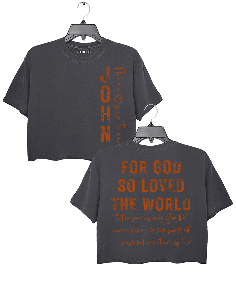 For God So Loved the World Crop Top