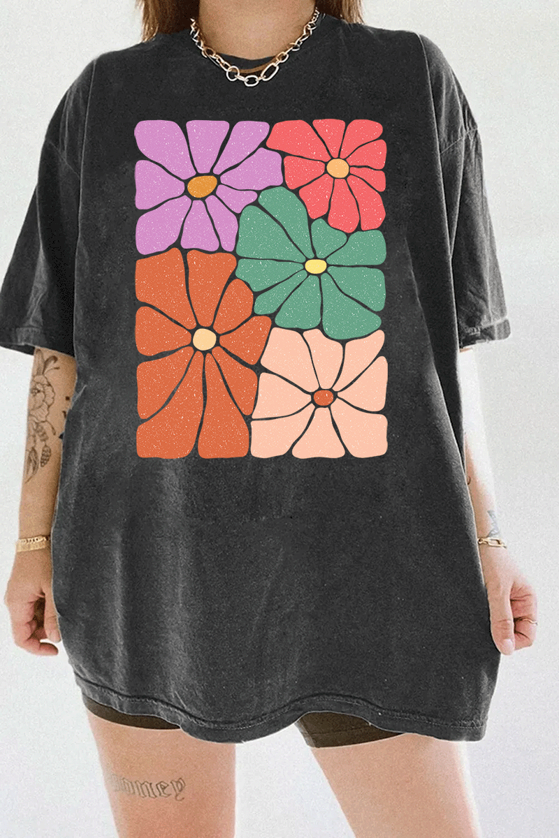 Rainbow Petals Tee