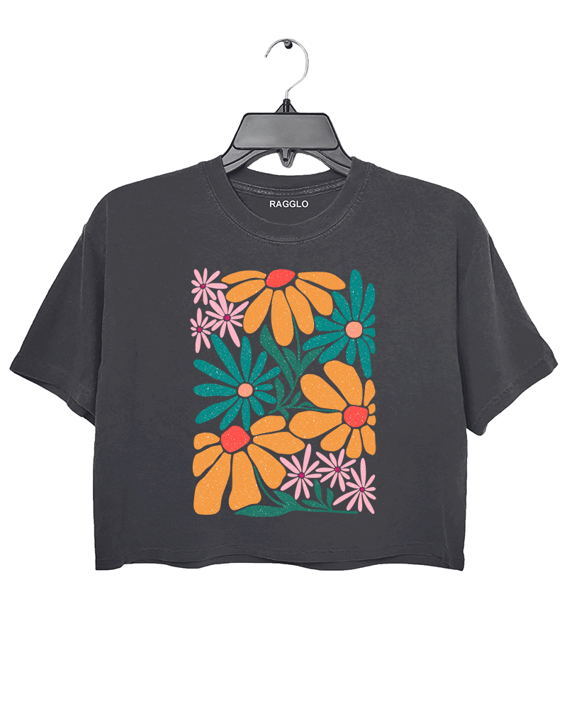 Rainbow Bloom Crop Top