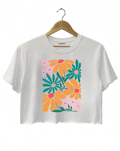 Rainbow Bloom Crop Top