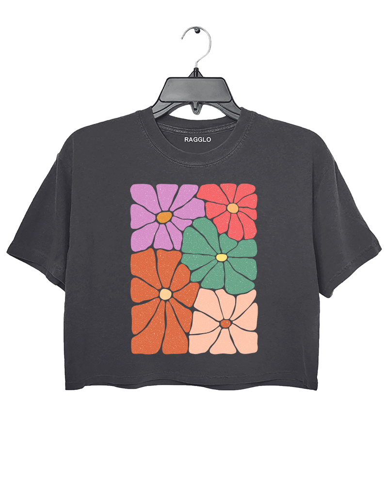 Rainbow Petals Crop Top