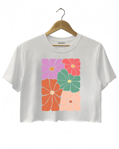 Rainbow Petals Crop Top