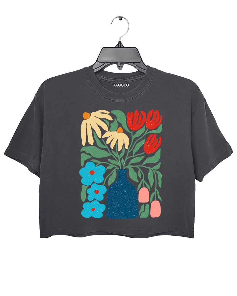 Rainbow Vase Essence Crop Top