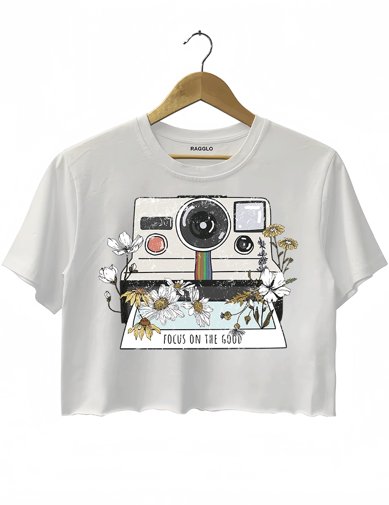 Retro Camera Crop Top